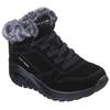 Winterboots SKECHERS "UNO RUGGED-WINTRINESS", Damen, Gr. 38, schwarz, Veloursleder, Textil, casual, Schuhe, Snowboots mit Water Repellent-Ausstattung