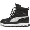 Winterboots PUMA "EVOLVE BOOT PURETEX JR", Kinder, Gr. 36, schwarz-weiß (puma schwarz, ash gray, puma weiß), Textil, sportlich, Schuhe, Snowboots, Winterstiefel, Winterschuhe, wasserdicht