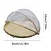 Hand-Woven Food Serving Tent Basket Fruit Vegetable Bread Cover Storage Container Dust-Proof Picnic Mesh Net Cover