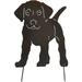 Metal Dog Garden Statue Dog Decor Silhouette Stake Animal Decorative Garden Stakes Yard Lawn Ornaments Home Outdoors Gifts for Dog Lovers