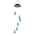 Wind Chimes Solar Wind Chimes Outdoor Solar Wind Chimes Light Christmas Tree Old Man Snowflake Snowman Wind Chimes Light Led Solar Colorful Garden Decoration Light