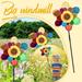 Teissuly Clearance Sunflower Pinwheels Outdoor Wind Spinners Yard Garden Lawn Pinwheels Bulk Wind Toys for Kids Colorful Flower Windmill Decorative Pinwheel