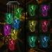 solacol Solar Lights Outdoor Garden Color Changing Solar Guardians Angel Wind Chime Spinners String Hanging Outdoor Garden Decorations Light Up Wind Chimes Solar Powered