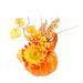 ELFINDEA Halloween Decorations Fake Pumpkins with Artificial Flowers for Halloween House Party Thanksgiving Fall Ornaments Home Table Centerpiece Kitchen Decor Home Decor Room Decor