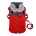 Winter Pet Dogs Vest Jacket Dogs Warm Thick Comfortable Coat Sleeveless Zipper Jacket Cotton Padded Vest with Durable Chest Strap for Smal Medium Large Dogs Red XS