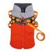 Winter Pet Dogs Vest Jacket Dogs Warm Thick Comfortable Coat Sleeveless Zipper Jacket Cotton Padded Vest with Durable Chest Strap for Smal Medium Large Dogs Orange S