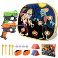 iTOYiFUN Kids Target Shooting Games Nerf Gun Digital Target Toys for Boys with 2 Foam Dart Blasters 40 Foam Darts