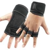 Cycling Body Building Fitness Sports Mittens Gloves Gym Gloves Wrist Exercise Fitness Gloves Weightlifting Training Gloves Hand Wrist BLACK M