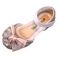 Toddler Shoes Summer Children Dance Shoes Girls Dress Show Princess Shoes Pearl Rhinestone Bowknot Hook Loop ( Color: Pink Size: 31 )