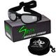 Mach Speed Compact Folding Goggles (Frame Color: Matte Black Lens Color: Gray Silver Mirrored)