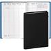 academic minister - weekly/monthly planner - 13 months july to july - 6 1/4 x 9 3/8 - smooth faux leather soho black-for teachers students administrators and business organization - mad