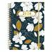 Bluelans Notebook Durable Exquisite Workmanship Floral Pattern Front Cover Planner Notebook for Home School Office