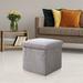 solacol Multifunctional Storage Stool Can Sit Storage Stool Home Solid Color Combination Fabric Folding Storage Box Shoe Changing Stool