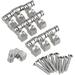 10PCS Silver Roller String Tree Guide Retainer Electric Guitar Screw For Strat Fender