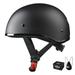 AHR German Style Half Face Motorcycle Helmet DOT Bike Chopper Cruiser Scooter