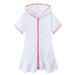 ZHAGHMIN Girl Formal Dress Little Girls Swim Cover Up Kids Swimsuit Coverup Zip Up Beach Bathing Suit Hooded Bathrobe Absorbent Beach Dress Fir And Flare Dress Girls Summer Dresses 2T Baby Girl Flow