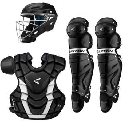 Easton GAMETIME Intermediate Baseball Catcher's Box Set - Ages 13-15 Black