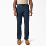 Dickies Men's Flex Regular Fit 5-Pocket Jeans - Dark Denim Wash Size 42 30 (DD605)