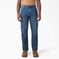 Dickies Men's Flex Relaxed Fit Carpenter Jeans - Tined Denim Wash Size 34 X 32 (DU603)
