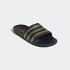 Badesandale ADIDAS SPORTSWEAR "AQUA ADILETTE", Gr. 38, schwarz (core schwarz, gold metallic, core schwarz), Synthetik, sportlich, Schuhe