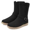 Winterstiefel ELBSAND, Damen, Gr. 38, schwarz, Obermaterial: 100% Rindsleder. Futter: 100% Textilmaterial. Decksohle: 100% Textilmaterial. Laufsohle: 100% Synthetik, unifarben, Basic, Schuhe, Boots,Winterstiefelette,Leder, wind- & wasserabweisende...