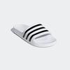 Badesandale ADIDAS SPORTSWEAR "AQUA ADILETTE", Gr. 48,5, weiß (cloud weiß, core schwarz, cloud weiß), Synthetik, sportlich, Schuhe