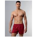 Boxershorts TRIGEMA "TRIGEMA Boxer-Shorts mit freundlichem Smiley-Muster" Gr. M, 1 St., rot (rubin) Herren Unterhosen