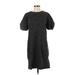 Velvet by Graham & Spencer Casual Dress - Mini Crew Neck Short sleeves: Green Leopard Print Dresses - Women's Size Small