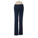 Lands' End Jeans - Mid/Reg Rise: Blue Bottoms - Women's Size 8