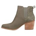 TOMS Damen Everly Stiefel, Olive Night Wildleder-Prägung Waffel, 36.5 EU