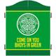 FOCO Officially Licensed Celtic Football Club Bhoys 1888 FC Darts and Dartboard Cabinet, COYB, Green (CAB094)