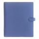 Filofax Finsbury Organizer, A5 Size, Vista Blue - Traditional Grained Leather, Six Rings, Week-to-View Calendar Diary, Multilingual, 2024 (C029500-24)