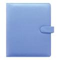 Filofax Saffiano Organizer, A5 Size, Vista Blue - Cross-Grain, Leather-Look, Six Rings, Week-to-View Calendar Diary, Multilingual, 2024 (C022586-24)