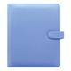 Filofax Saffiano Organizer, A5 Size, Vista Blue - Cross-Grain, Leather-Look, Six Rings, Week-to-View Calendar Diary, Multilingual, 2024 (C022586-24)