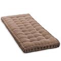 10cm Thick Bench Cushion 2/3 Seater,100cm/120cm Cotton Bench Cushions Sofa Floor Seat Cushion Mattress for Home Garden Patio Swing (100x50cm,Brown)