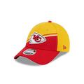 New Era Kansas City Chiefs NFL 2023 Sideline Red Yellow 9Forty Stretch Snapback Cap - One-Size