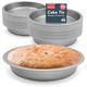 24pk Bulk 8 Inch Cake Tin | Durable Stainless Steel Round Cake Tins for Baking 8 Inch Round | 20cm Cake Tins for Home and Commercial Use | 8inch Cake Tin | Cake Baking Tins | Cake Pan