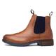 Silver Street Gable Mens Tan Leather Brogue Boot - Size 9 UK - Brown