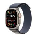Apple Watch Ultra 2 (GPS + Cellular, 49 mm) Smartwatch mit robustem Titangehäuse und Alpine Loop Armband (Large) in Blau. Fitnesstracker, präzises GPS, extra Lange Batterielaufzeit, CO₂ neutral