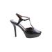 HUGO by HUGO BOSS Heels: Pumps Stilleto Cocktail Party Black Print Shoes - Women's Size 39 - Open Toe