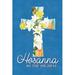 The Holiday Aisle® Lelynd Easter Blessings Portrait Blue V-Hosanna On Canvas by Tara Reed Print Canvas in Blue/White | Wayfair