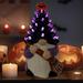 The Holiday Aisle® Witch Halloween Gnome, Light Up Ceramic Halloween Tree Halloween Decorations Indoor Purple Witch | Wayfair