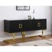 Everly Quinn Lorenco 64" Wide Sideboard Wood in Black | 31 H x 64 W x 19 D in | Wayfair BE9FD3304F8C4AC3900A477ED4A180B7