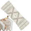 Napperon de table en macramé napperon de cuisine nappe bohème polymères de table tresse en coton