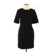 Vince Camuto Casual Dress - Sheath Crew Neck Short sleeves: Black Print Dresses - Women's Size 4