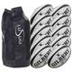 Gilbert GTR4000 Trainer Rugby 10 Ball | Gilbert Rugby Balls - Size 5 / Black