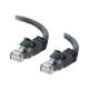 C2G Cat6 Booted Unshielded (UTP) Network Patch Cable - patch cable - 50 cm - black