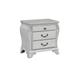 New Classic Furniture Nellison Mist Grey 3-Drawer Nightstand