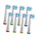 Unique Bargains 8pcs Electric Toothbrush Replacement Heads Kit Clean Nylon Bristles