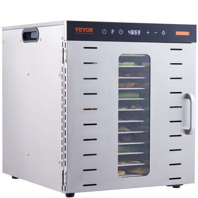 VEVOR Food Dehydrator Machine Fruit Dehydrator Electric Food Dryer w/ Digital Adjustable Timer & Temperature